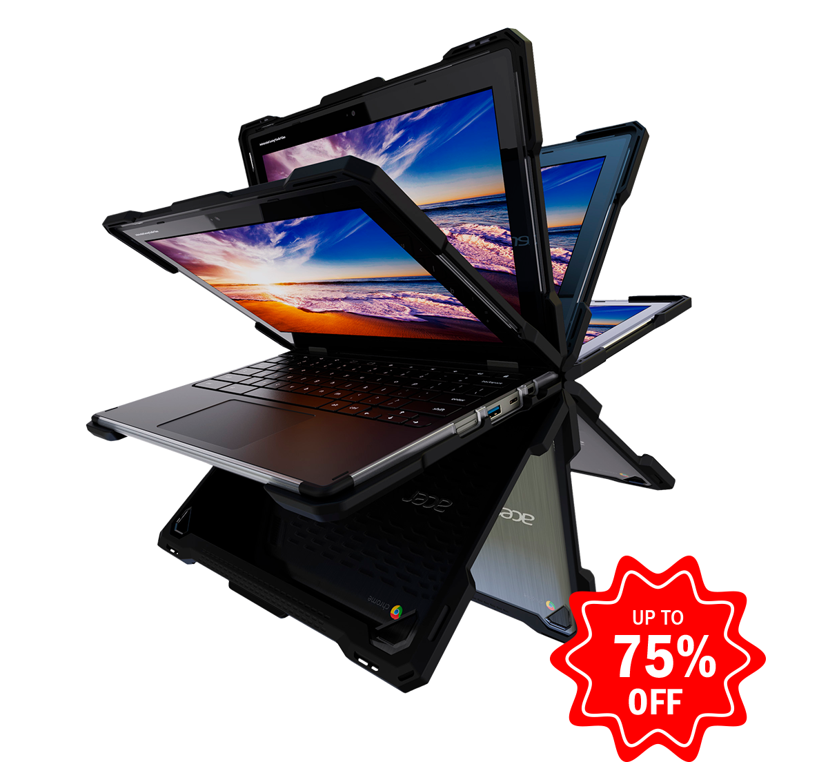 Rugged Pro Case for Acer Chromebook Spin 511 R752T, R752TN
