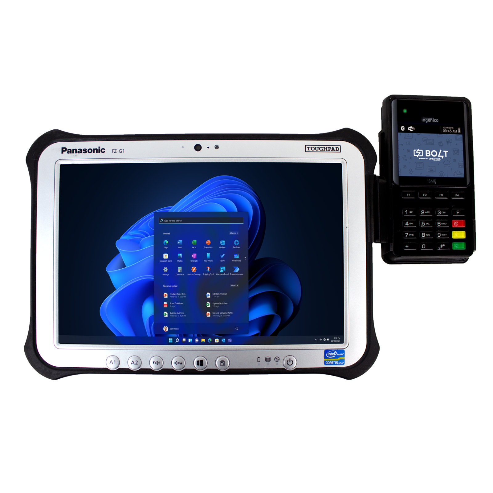 Toughmate mPOS Integration Tool for TOUGHBOOK G1, Verifone E285