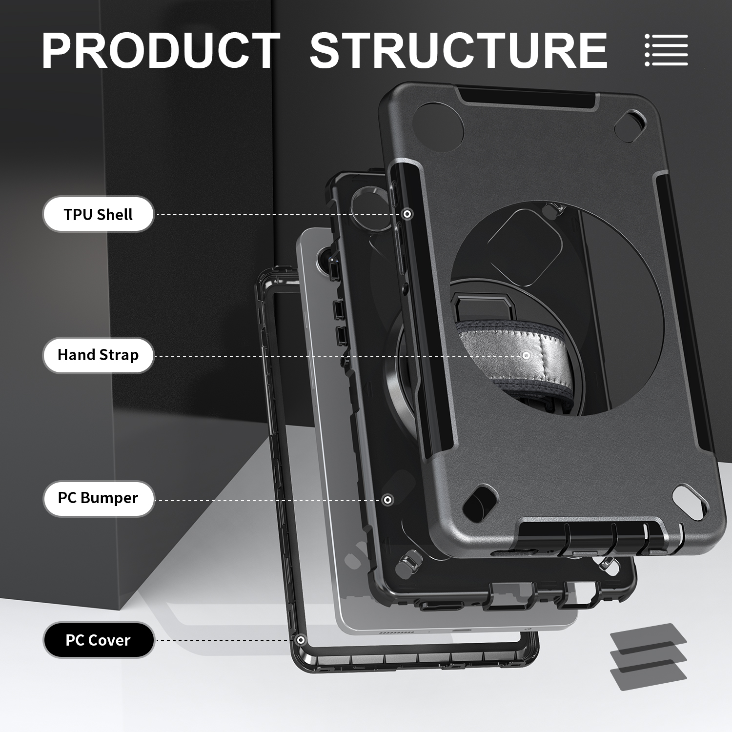 ErGo Pro 360 Case for Samsung Galaxy Tab A9+